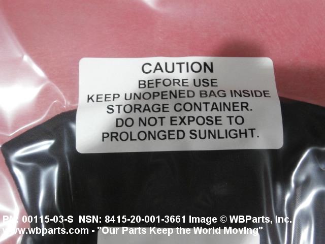 Part Number - 8415-01-033-3518