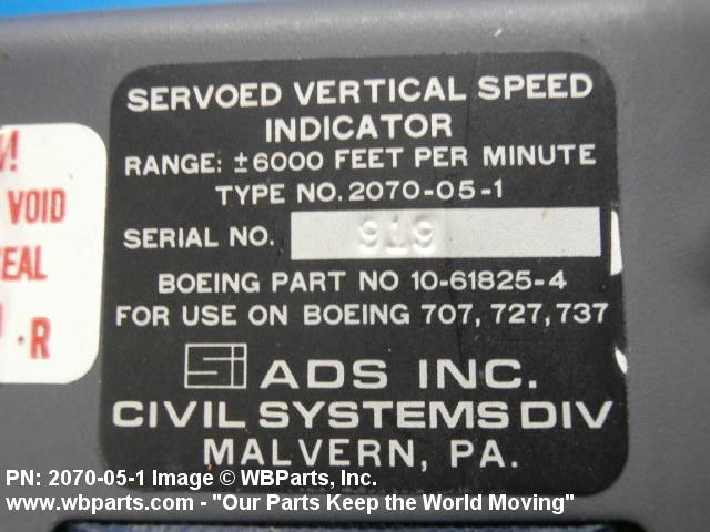 Part Number 2070-05-1