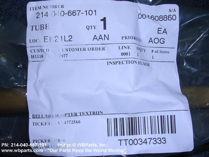 Part Number 214-040-667-101