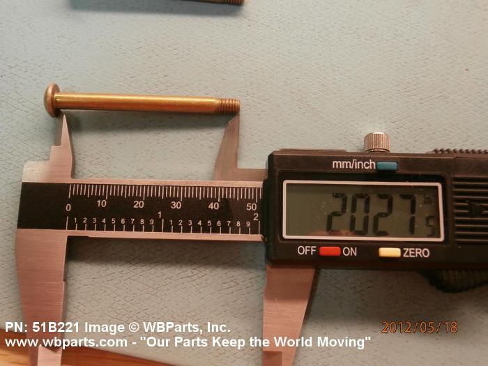 51b221 CLOSE TOLERANCE SCREW WBParts