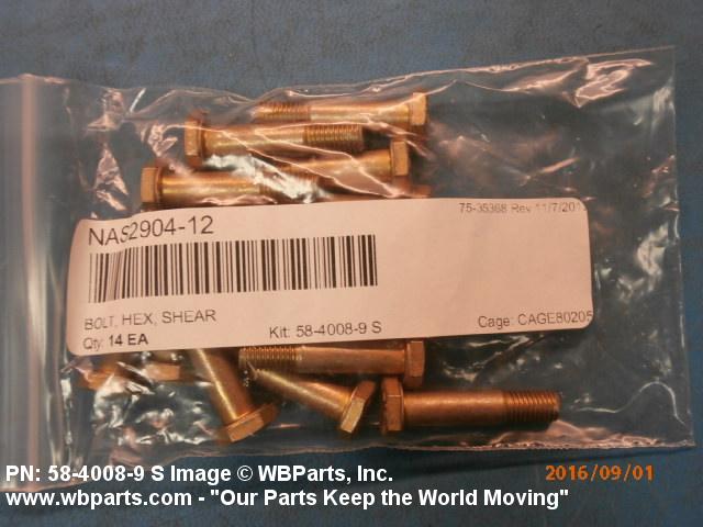 Part Number 58-4008-9 S