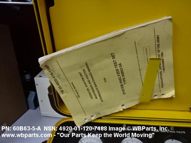 4920-01-120-7488 - SYSTEM ANA TEST SET, 60B635A, 60B63-5-A, 01-120-7488 ...