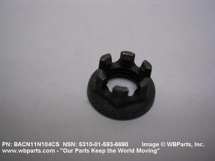 5310015936690 HEX CASTELLATED SELFLOCKING NUT, BACN11N104CS, 015936690, 015936690 WBParts