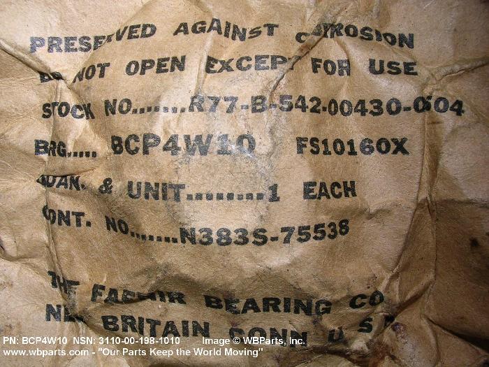 Part Number - 3110-00-143-3033