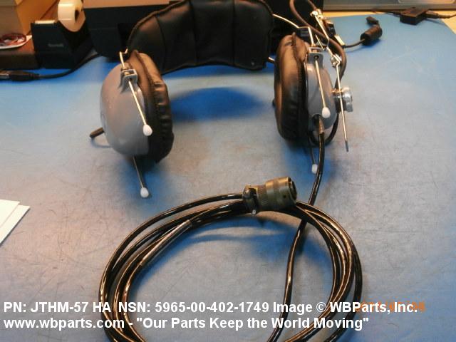 5965-00-402-1749 - HEADSET-MICROPHONE, HE157006, HE-157-006, HM827 