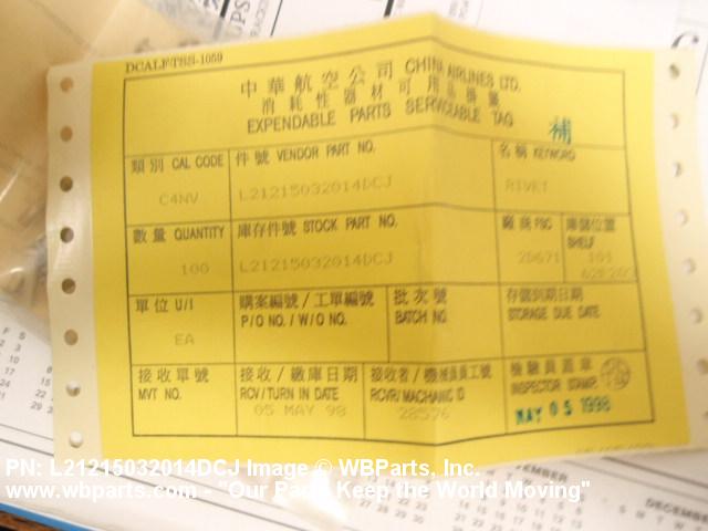 Part Number L21215032014DCJ