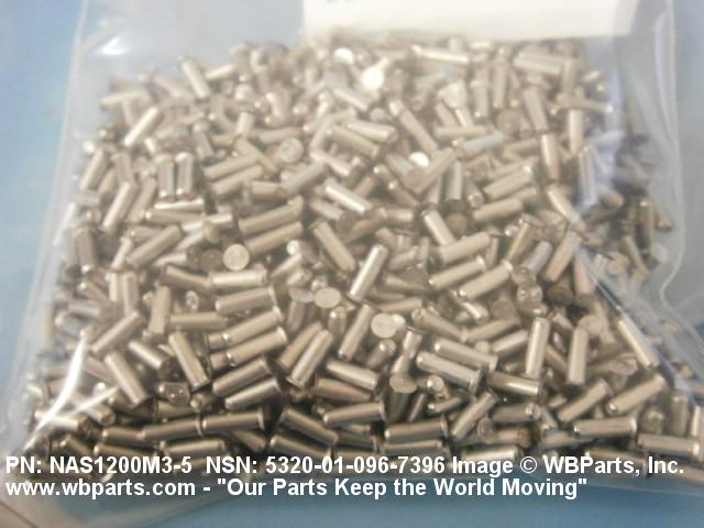 TC135 SB78 NAS1200M6-7  Solid Aviation Rivet  1 pound package  New