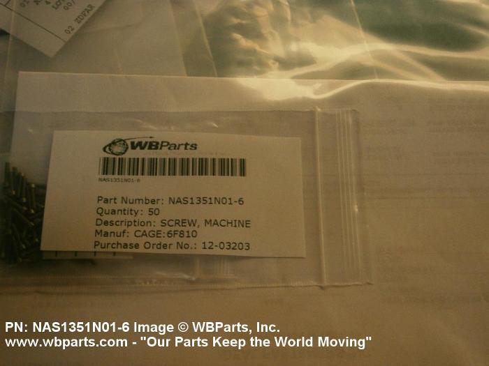 Part Number NAS1351N01-6