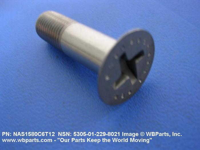 5305012298021 CLOSE TOLERANCE SCREW, NAS1580C6T12, 012298021