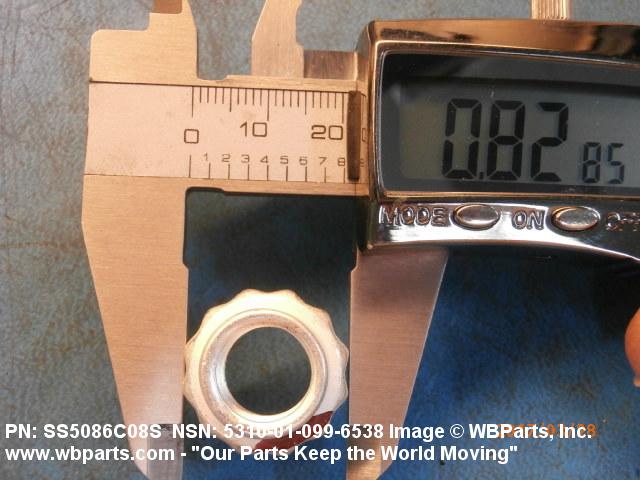 5310-01-099-6538 - DOUBLE HEXAGON SELF-LOCKING NUT | WBParts