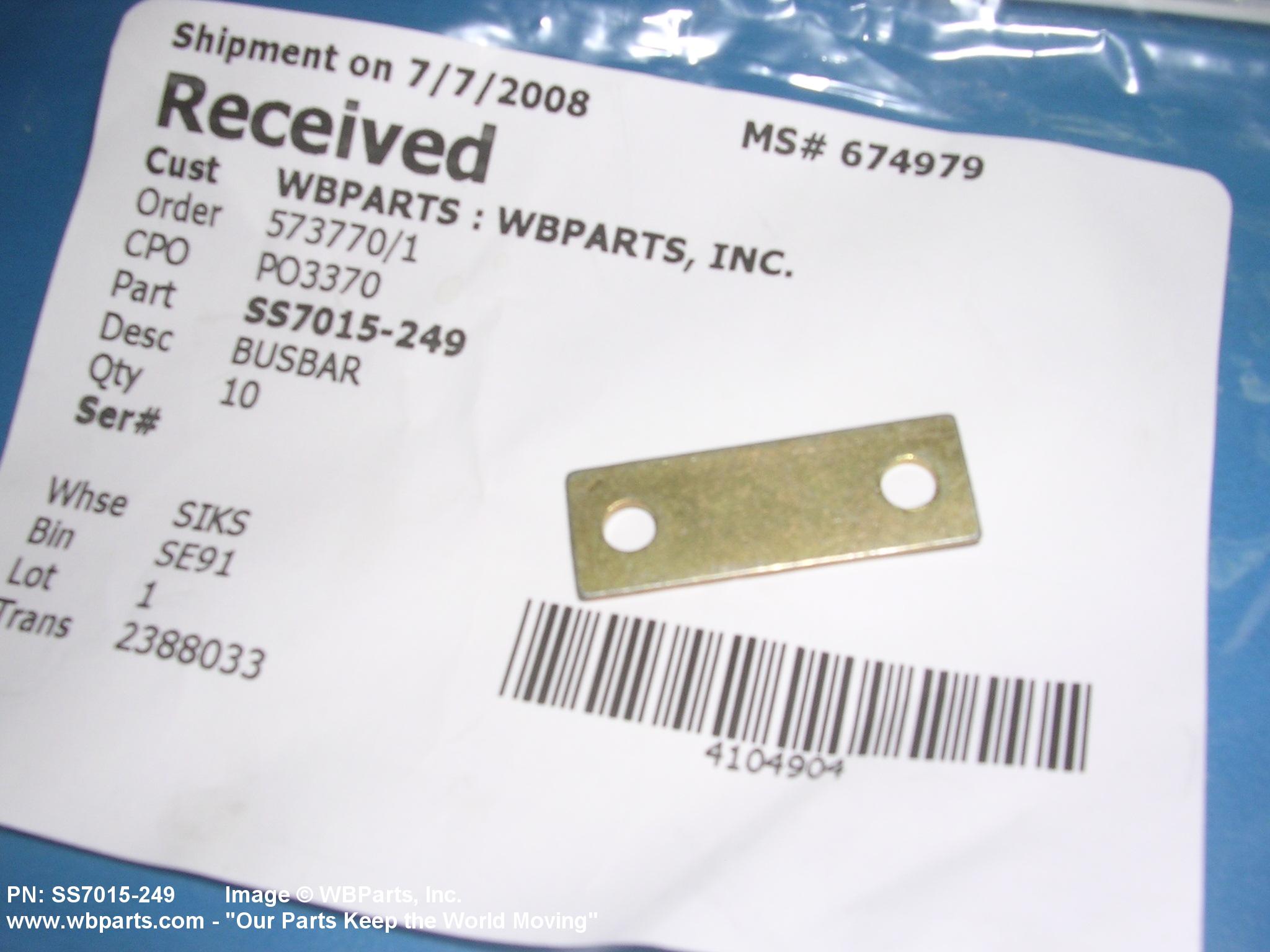 Part Number SS7015-249