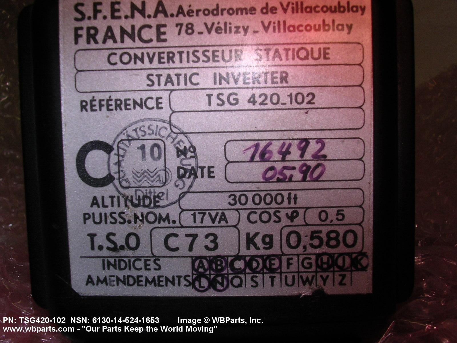 Part Number - 6130-01-643-6630