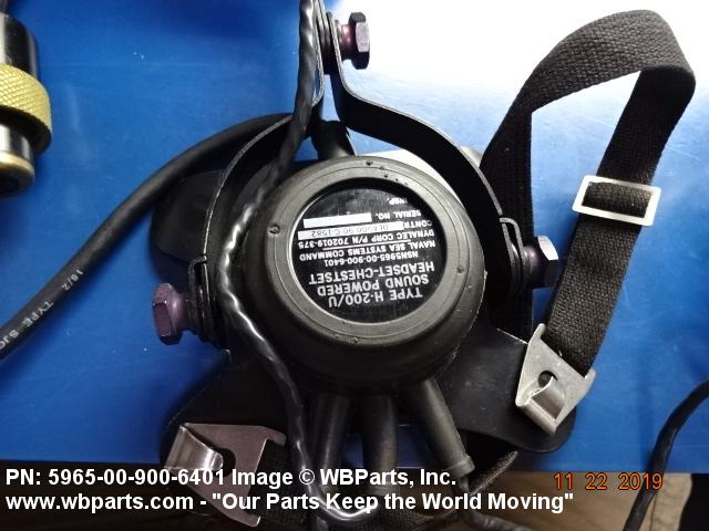 無電池電話H-200/U HEADSET-CHESTSET Dynalec H-200/U Sound Powered Headset-Chest Set NSN:5965-00