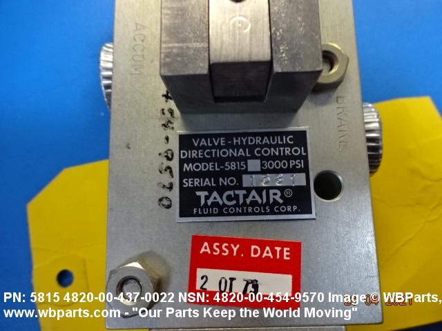 4820-00-437-0022 - SHUTTLE VALVE | WBParts