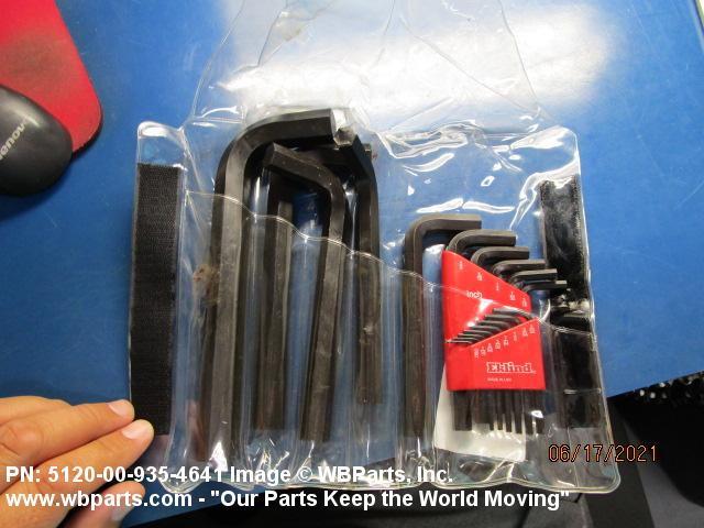 5120-00-935-4641 - SOCKET HEAD SCREW KEY SET | WBParts