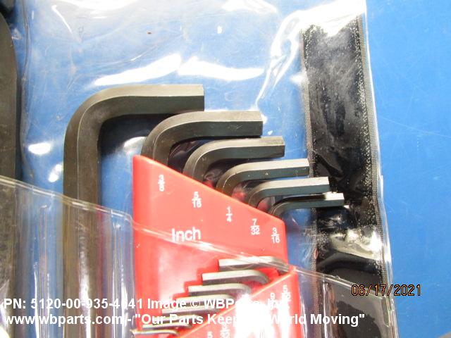 5120-00-935-4641 - SOCKET HEAD SCREW KEY SET | WBParts