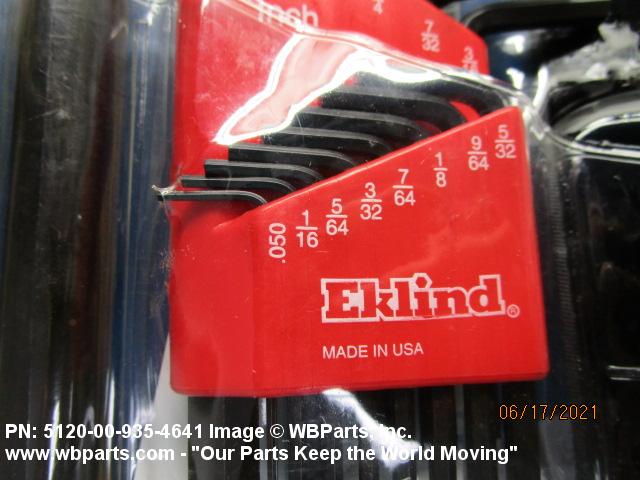 5120-00-935-4641 - SOCKET HEAD SCREW KEY SET | WBParts