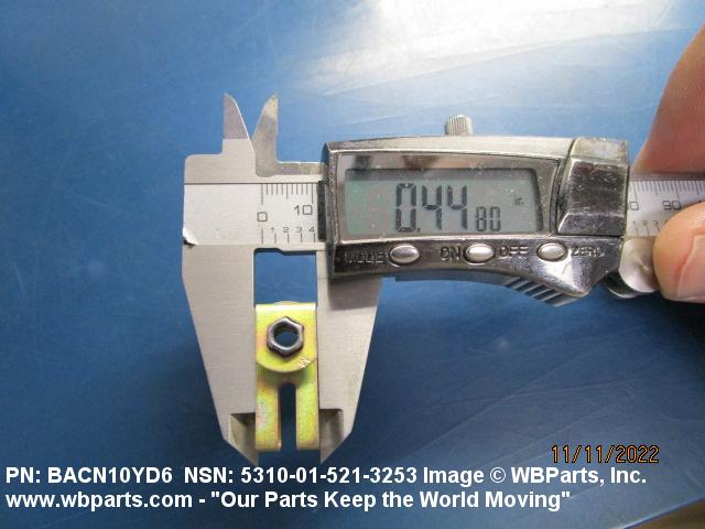 5310-01-521-3253 - CLIP-ON NUT | WBParts