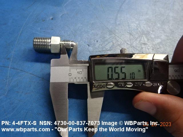 4730-00-837-7073 - PIPE TO TUBE STRAIGHT ADAPTER | WBParts