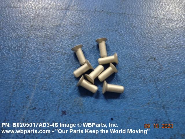 B0205017AD3-4S - 100 CSK HEAD SOLID RIVET | WBParts
