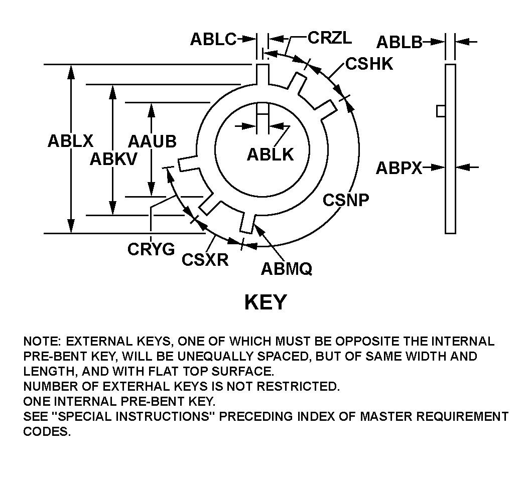 5310006393563 KEY WASHER WBParts
